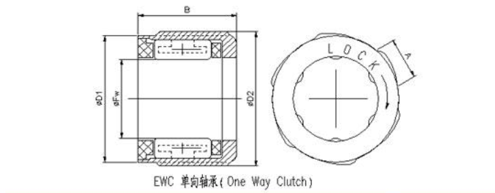 EWC0606 Small Bearing One Way Needle Bearing EWC Needle Bearing